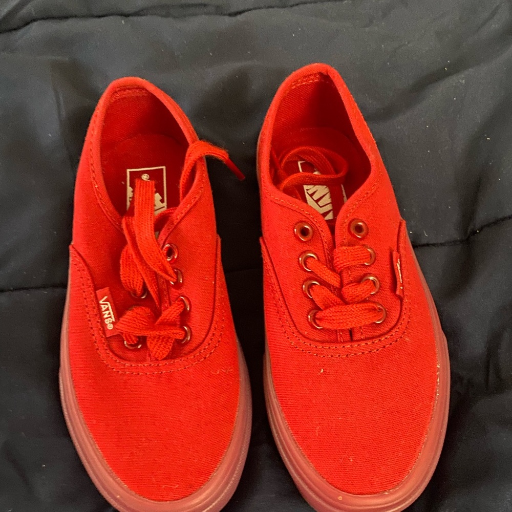 Kids red vans